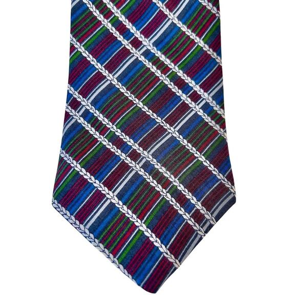 Missoni Other - MISSONI Vintage DEADSTOCK 55" Multi Color Silk Made in Italy